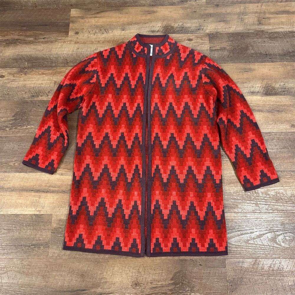 Westbound M Long Open Front Cardigan Sweater Duster Office Career Layering EUC